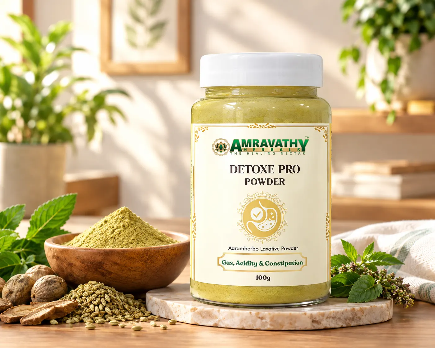 Detoxe Pro Powder for Gas, Acidity and Constipation | Natural Digestive Cleanser