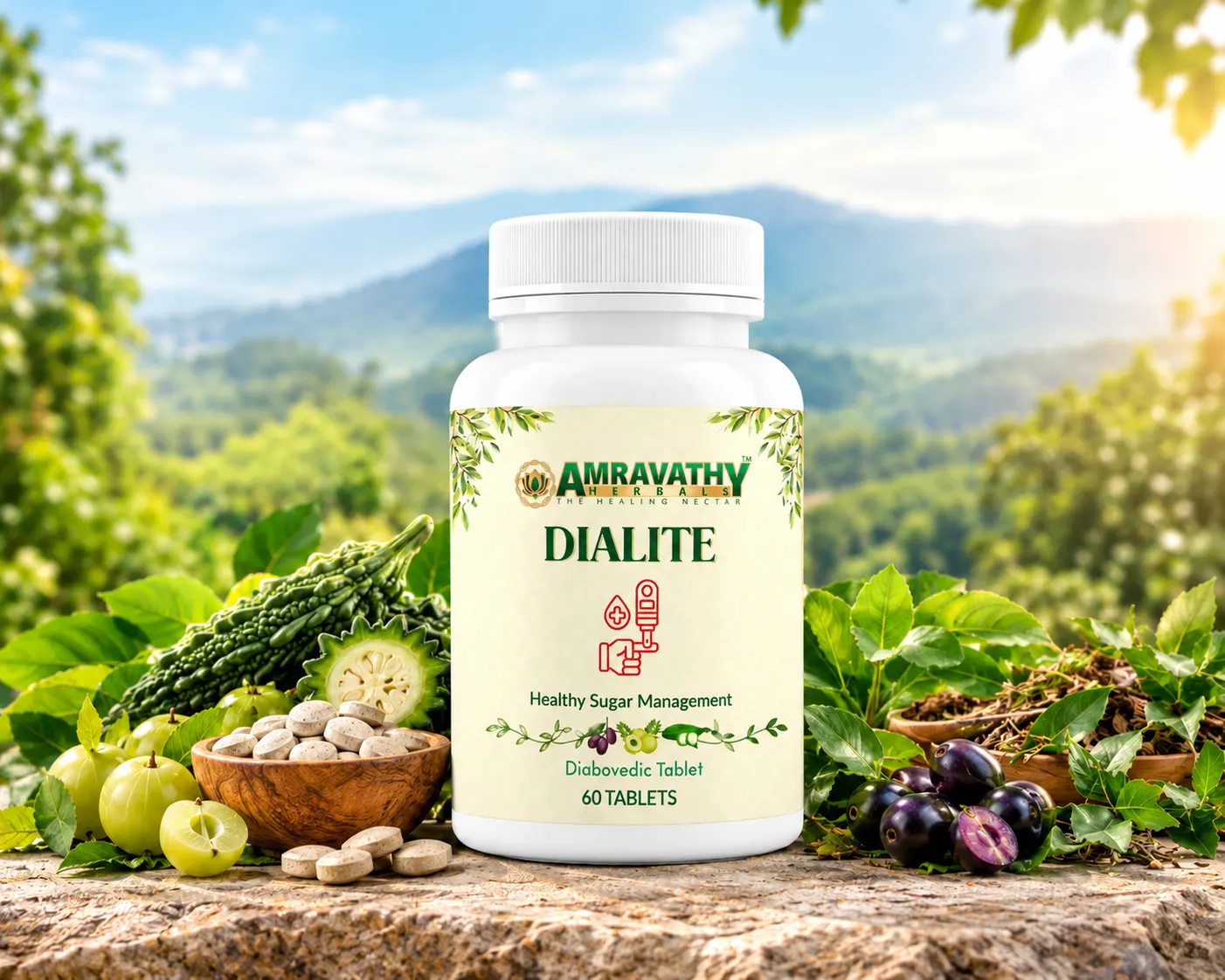 Dialite Blood Sugar Management Tablets | Supports Glucose Metabolism & Insulin Sensitivity (60 Tablets)