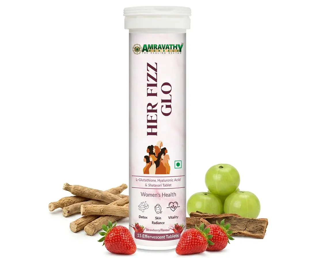 Her Fizz Glo Women’s health tablets with Glutathione