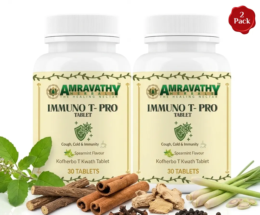 Herbal Immunity Support Tablets with Tulsi and Ginger